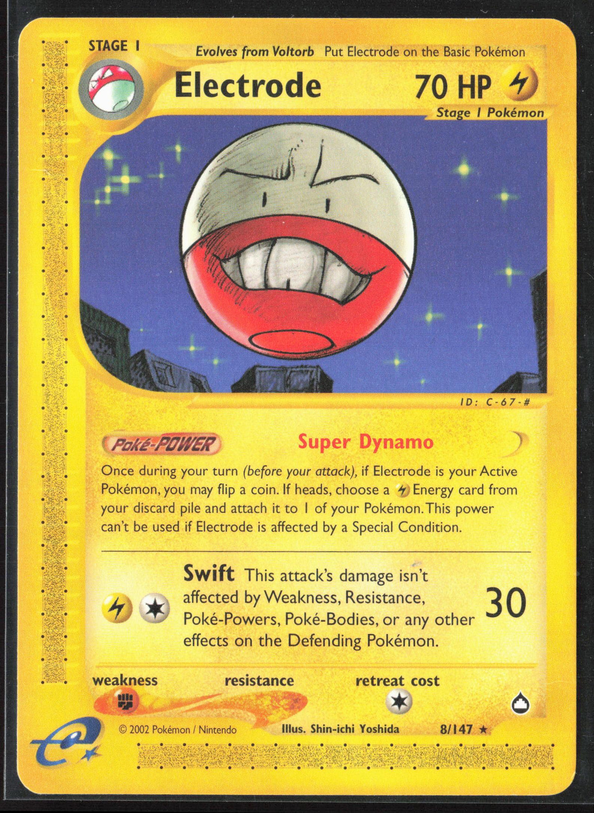 Aquapolis #008/147 Electrode Non-Holo 30160