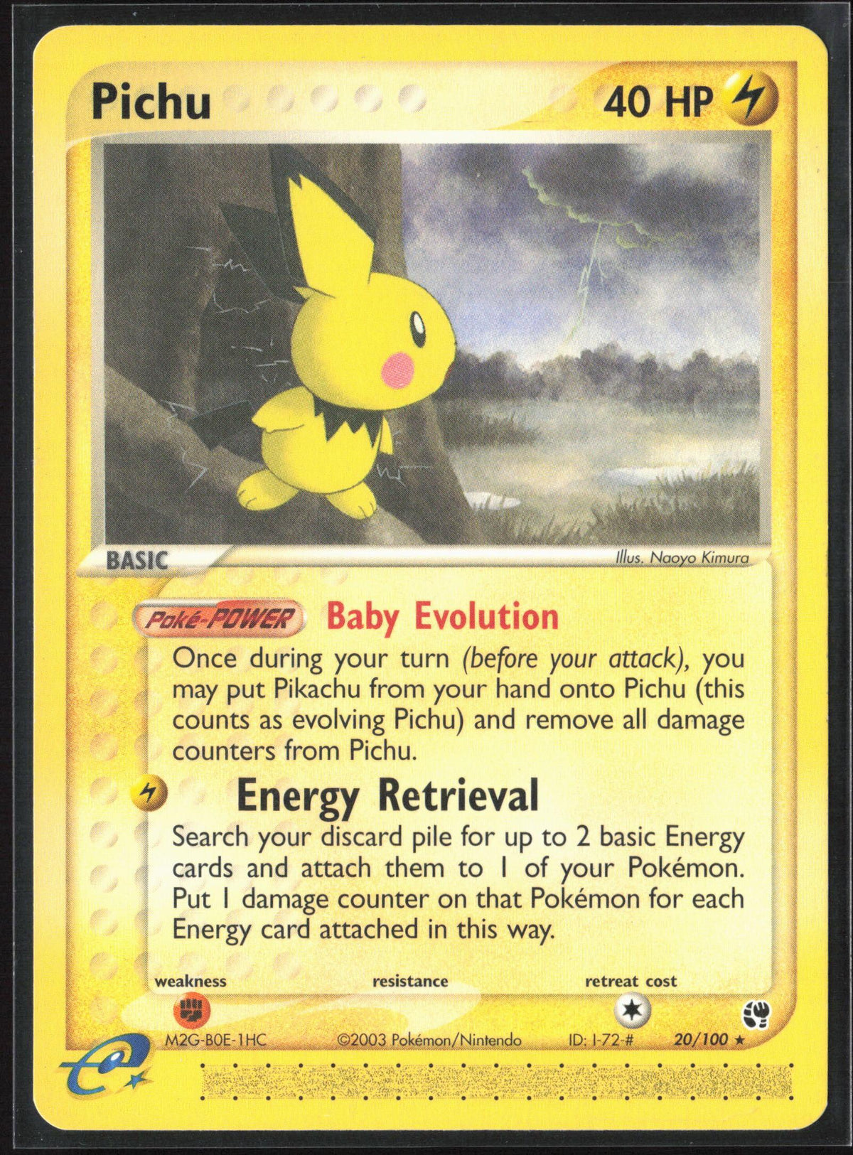 Sandstorm #20/100 Pichu Non-Holo 30166