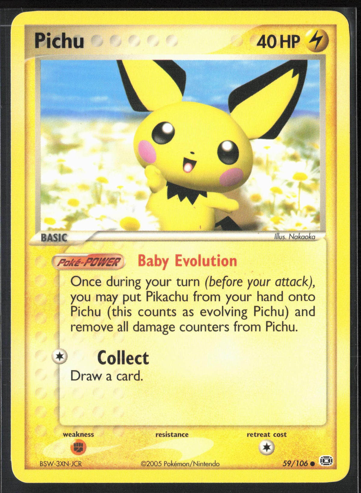 EX Emerald #59/106 Pichu Non-Holo 30174