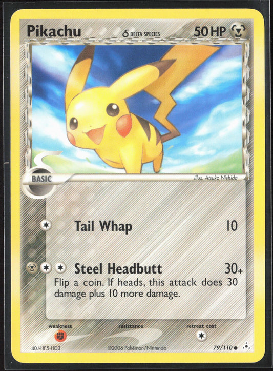 EX Holon Phantoms #79/110 Pikachu (Delta Species) Non-Holo 30176