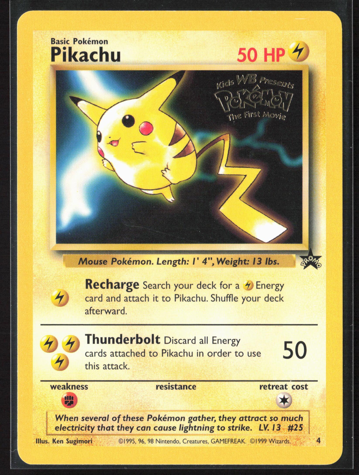 WoTC Promo #04/53 Pikachu (Movie Promo) Stamped Non-Holo 30179
