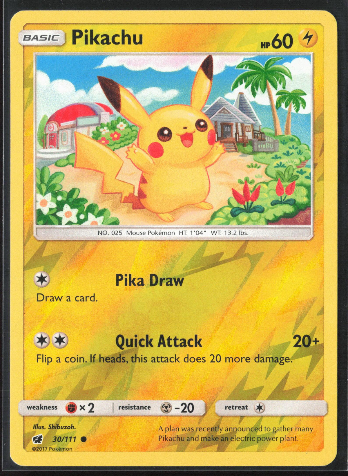 SM - Crimson Invasion #30/111 Pikachu Reverse Holo 30180