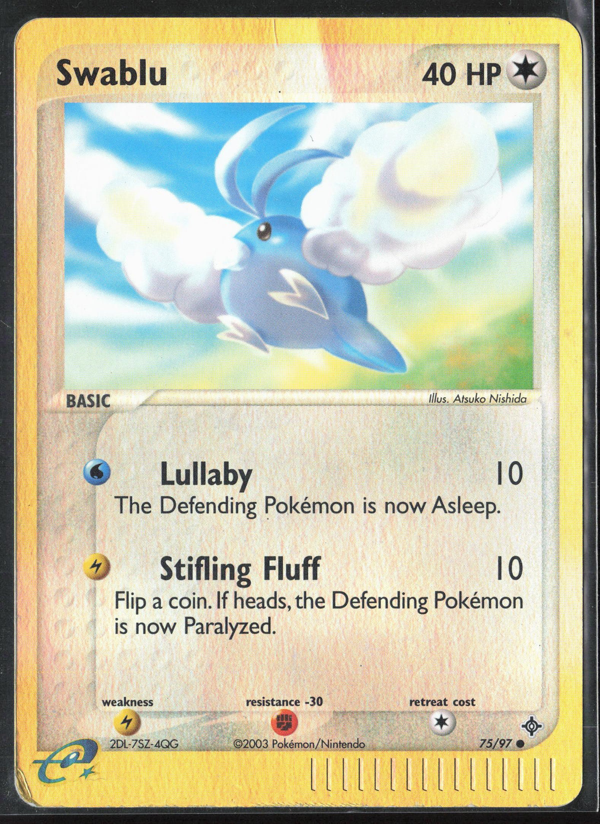 Dragon #75/97 Swablu Reverse Holo 30181