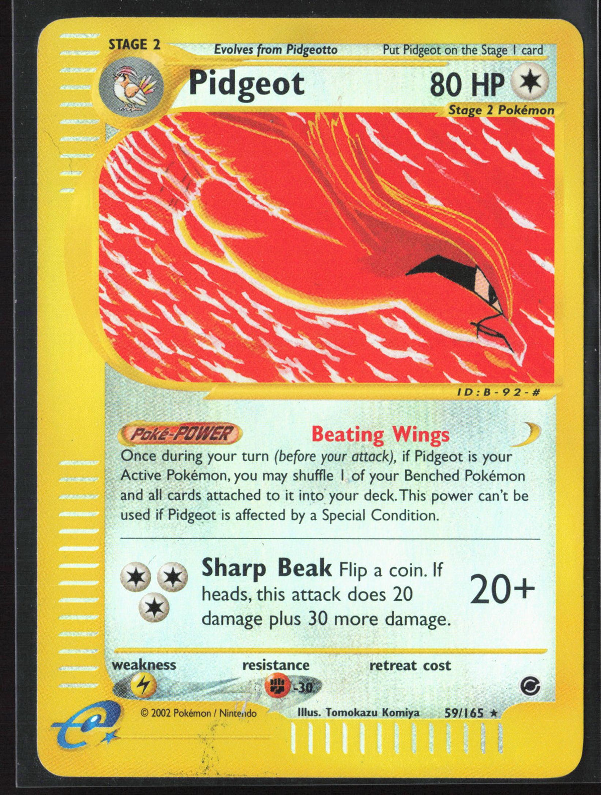Expedition #059/165 Pidgeot (59) Reverse Holo 30189