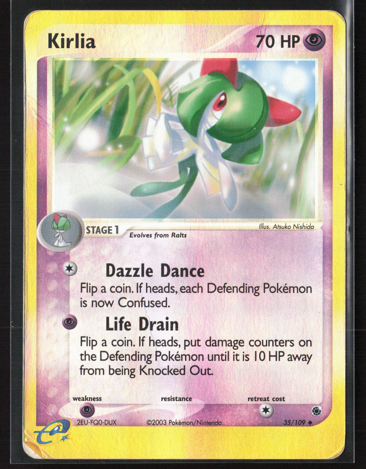 Ruby and Sapphire #35/109 Kirlia HP Reverse Holo 30208