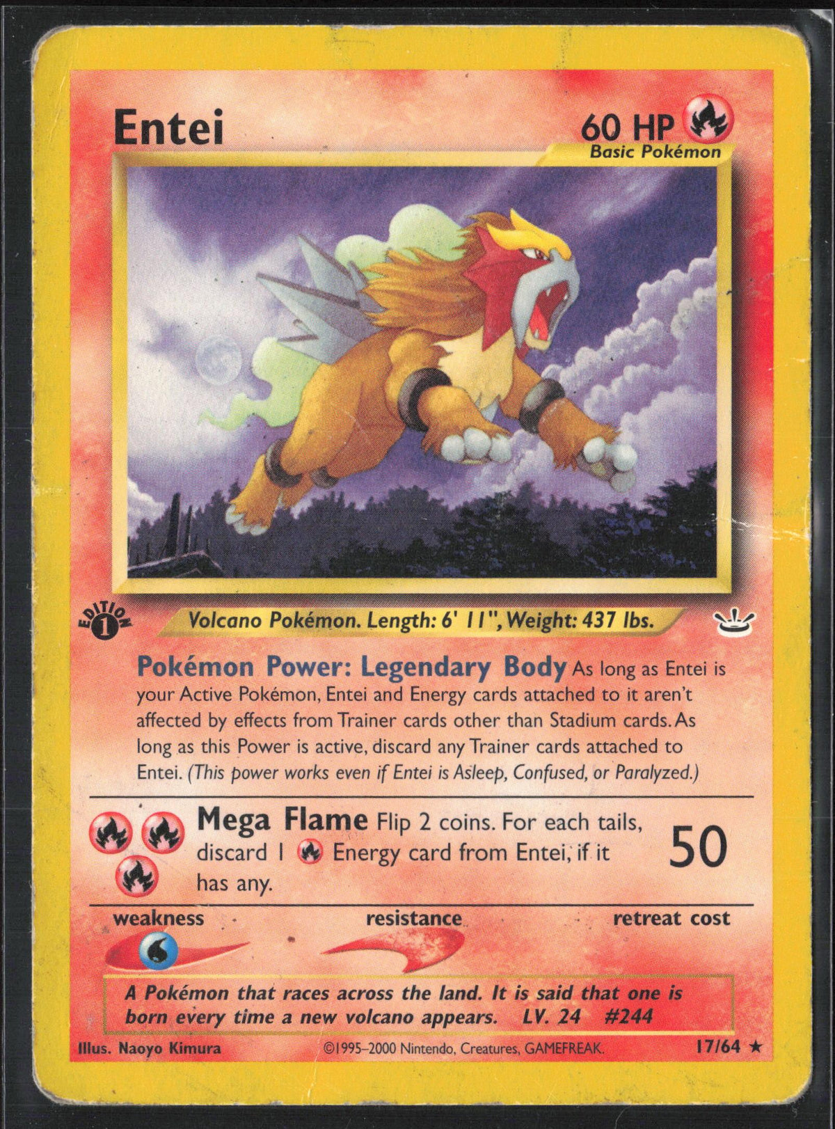Neo Revelation #17/64 Entei (17) Non-Holo HP 30210