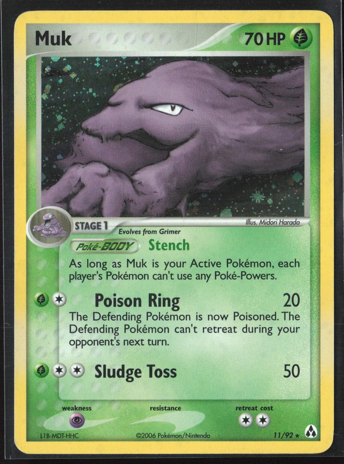 Legend Maker #11/92 Muk HP Holo 30213