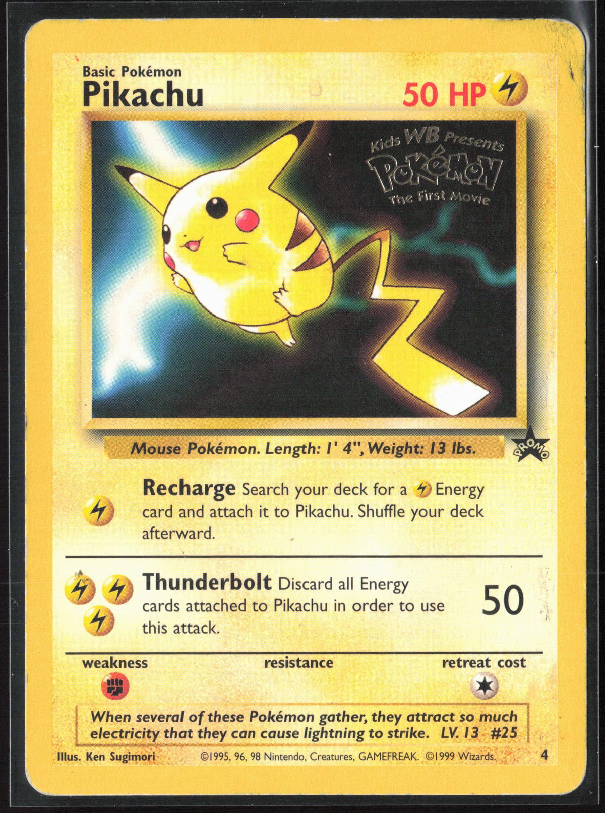WoTC Promo #04/53 Pikachu (Movie Promo) HP Non-Holo 30219