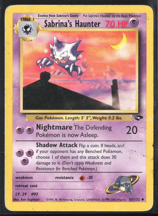 Gym Challenge #055/132 Sabrina's Haunter HP/DMG Non-Holo 30220