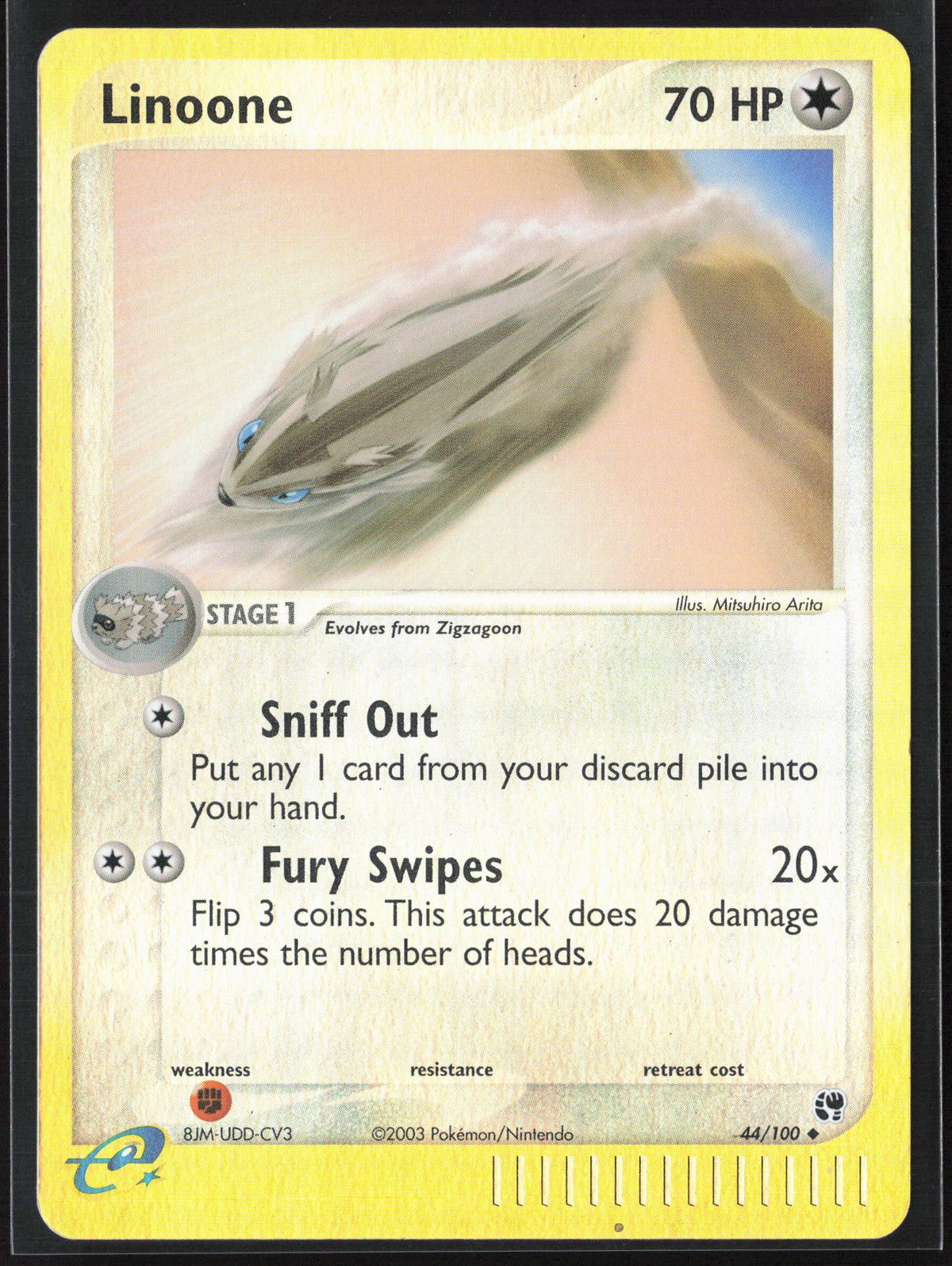 Sandstorm #44/100 Linoone Reverse Holo 30225