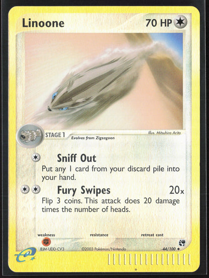 Sandstorm #44/100 Linoone Reverse Holo 30225