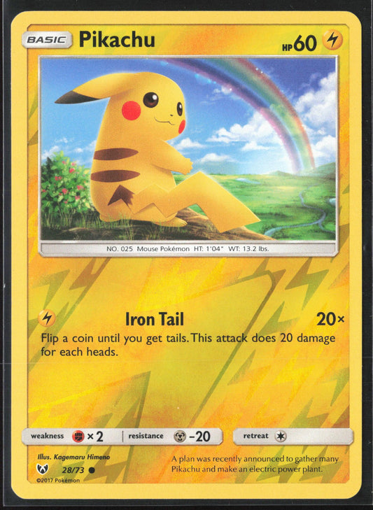 Shining Legends #28/73 Pikachu Reverse Holo 30227