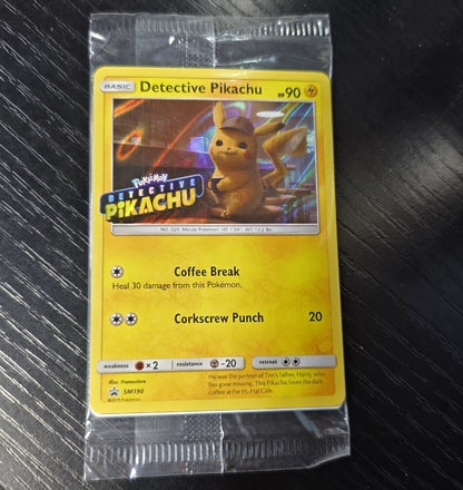 SM Promos #SM190 Detective Pikachu Stamped Holo Sealed 30236