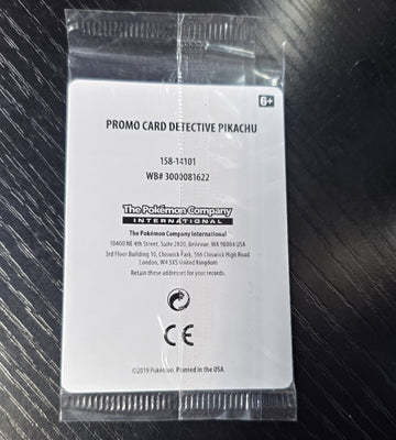 SM Promos #SM190 Detective Pikachu Stamped Holo Sealed 30237