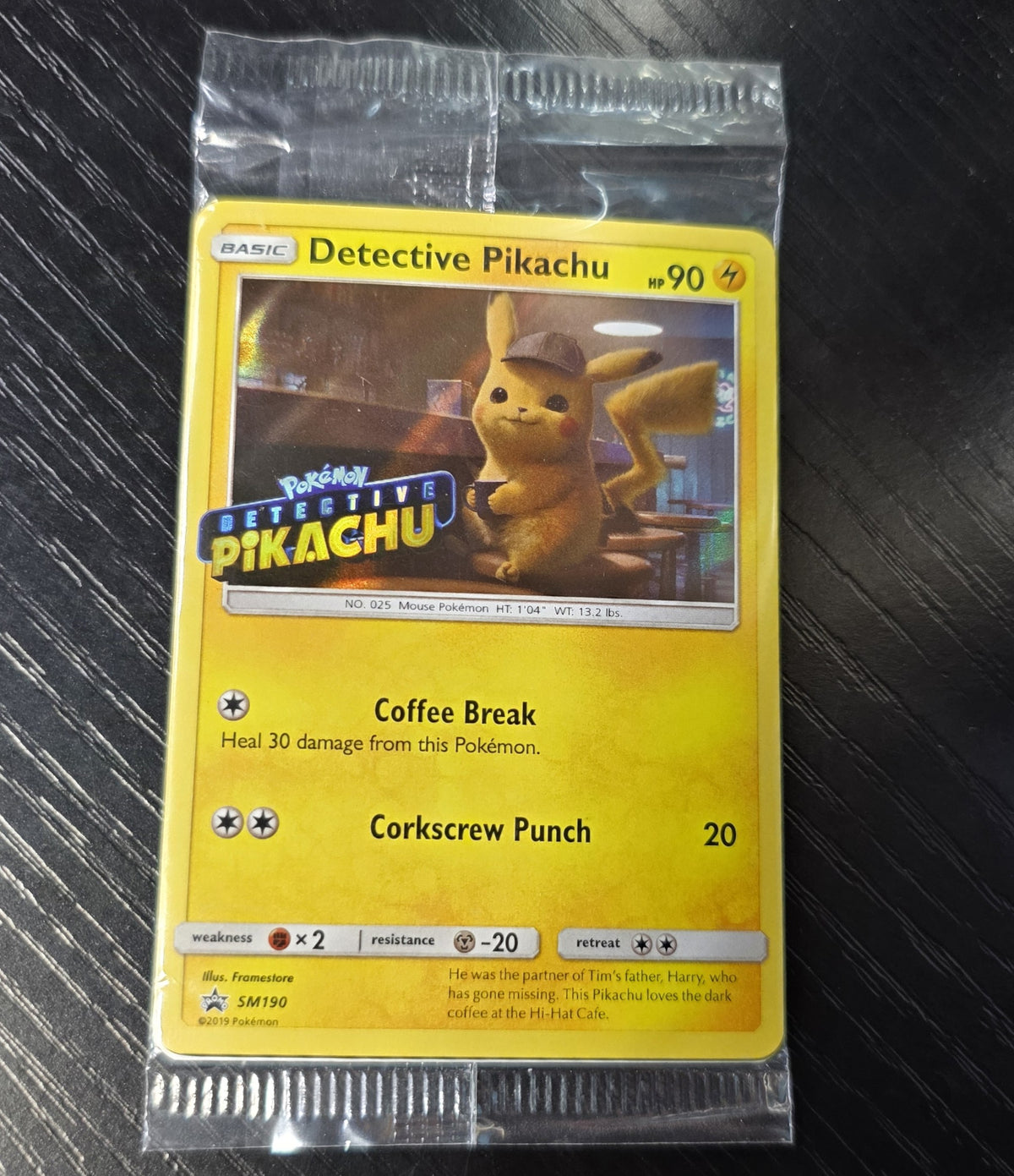 SM Promos #SM190 Detective Pikachu Stamped Holo Sealed 30237