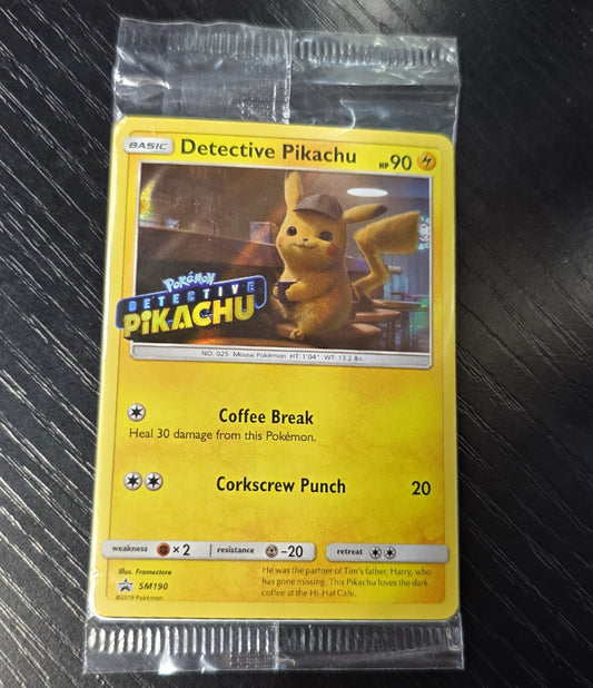 SM Promos #SM190 Detective Pikachu Stamped Holo Sealed 30237