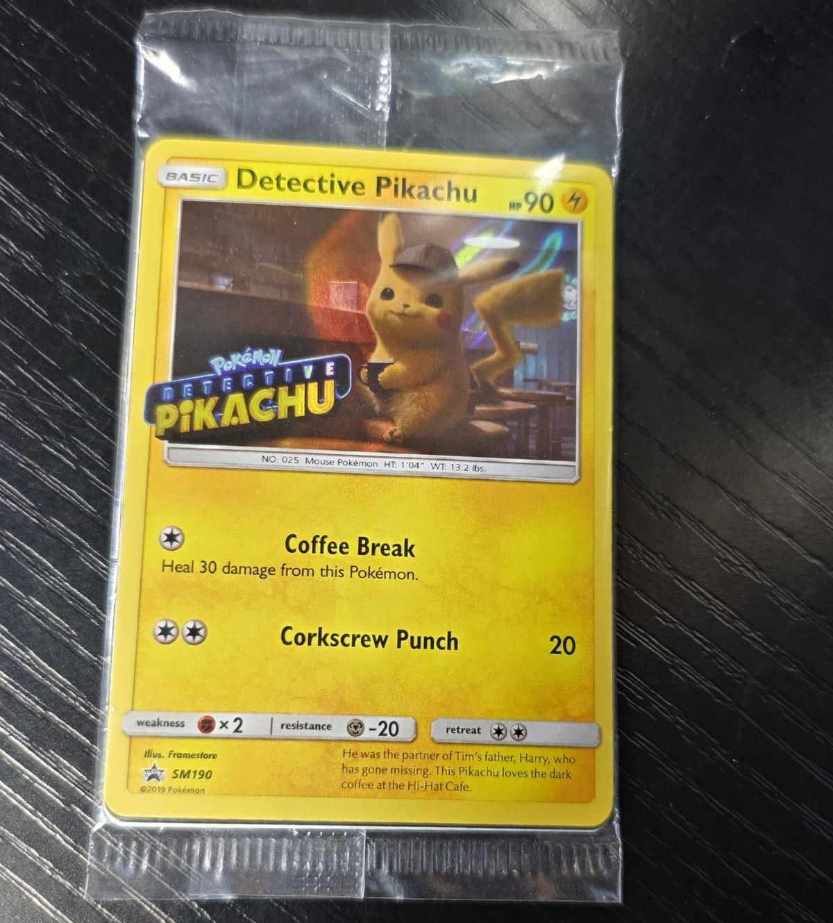SM Promos #SM190 Detective Pikachu Stamped Holo Sealed 30240