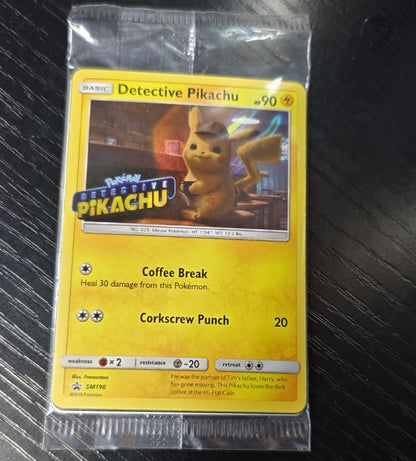 SM Promos #SM190 Detective Pikachu Stamped Holo Sealed 30240