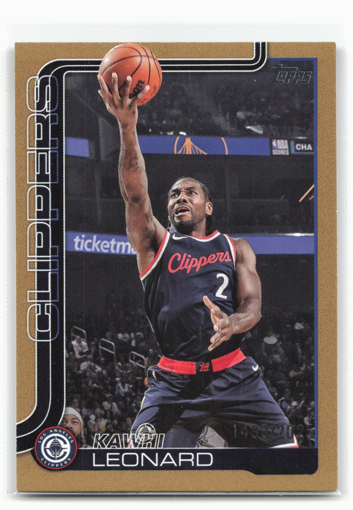2025-26 Topps #142 Kawhi Leonard Gold #/2025