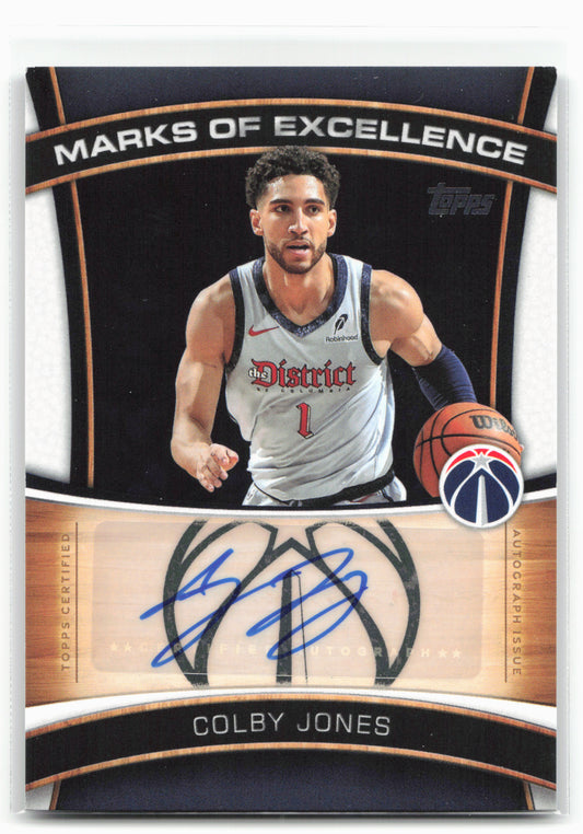 2025-26 Topps #ME-CJ Colby Jones Marks of Excellence