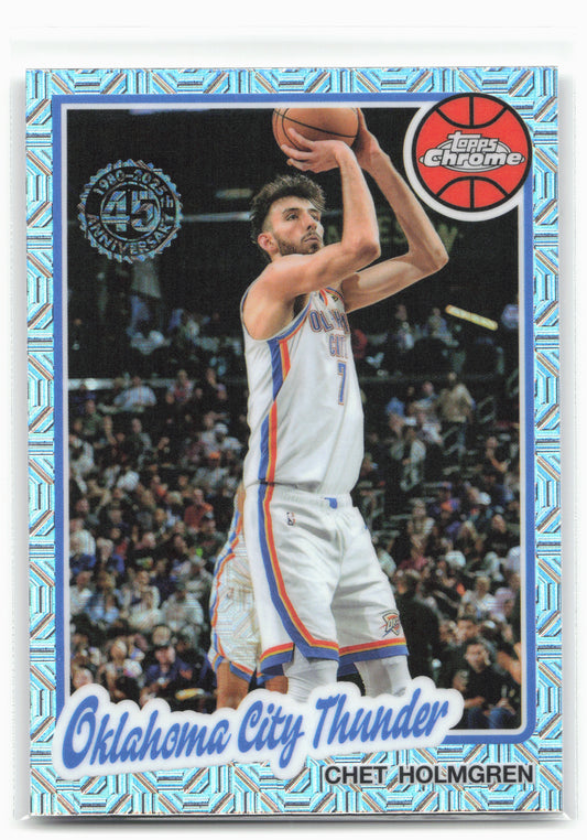 2025-26 Topps #TC-CH Chet Holmgren 1980-81 Topps Chrome Basketball Mojo