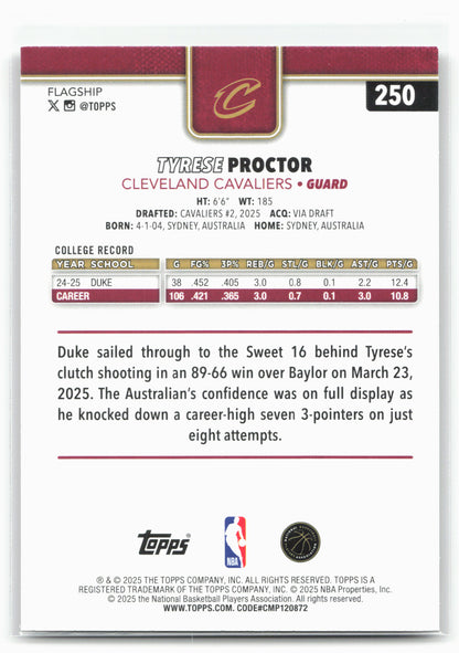 2025-26 Topps #250 Tyrese Proctor Sandglitter