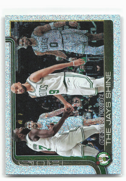 2025-26 Topps #272 Celtics Pride: The Jays Shine Sandglitter