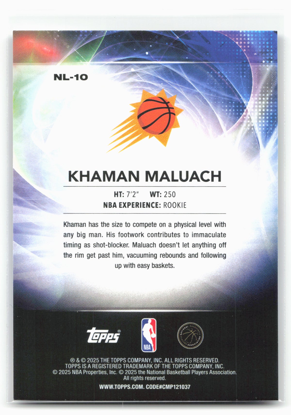 2025-26 Topps #NL-10 Khaman Maluach No Limit 30269