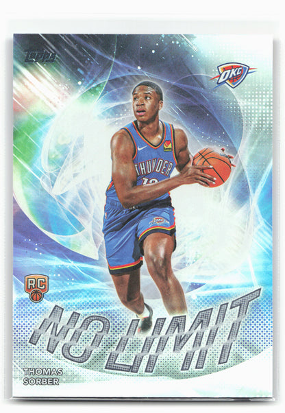 2025-26 Topps #NL-15 Thomas Sorber No Limit Rainbow Foilboard 30271