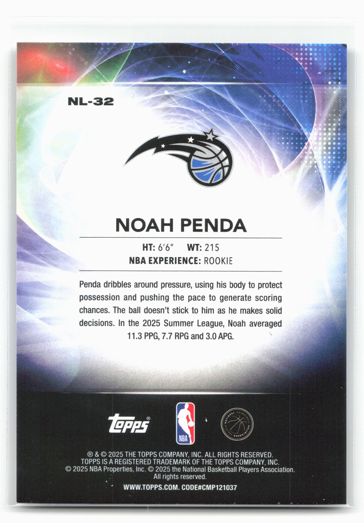 2025-26 Topps #NL-36 Adou Thiero No Limit 30273
