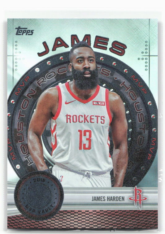 2025-26 Topps #MVP-4 James Harden MVP Vault Rainbow Foilboard 30296
