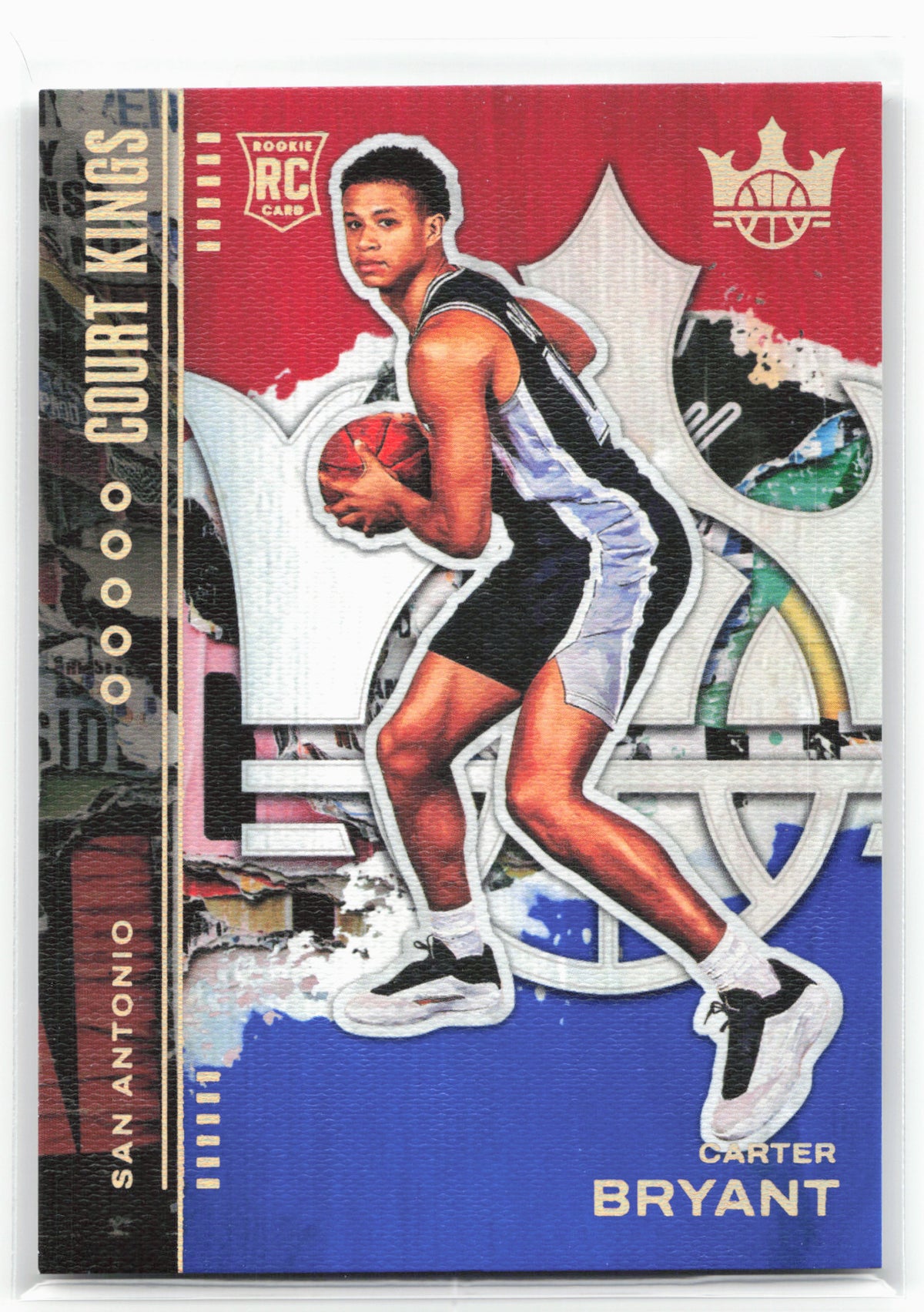 2025-26 Panini Court kings #12 Carter Bryant Red and Blue