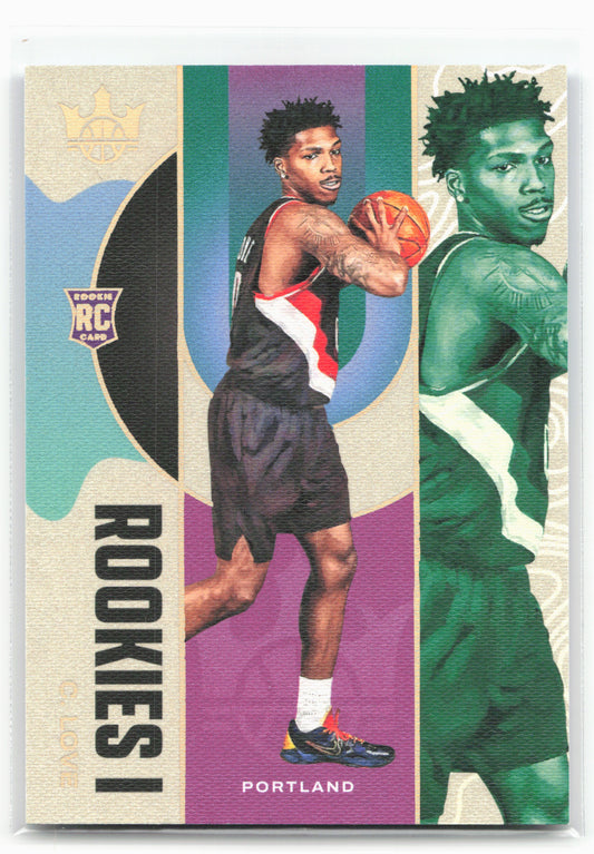2025-26 Panini Court Kings #128 Caleb Love Rookies I