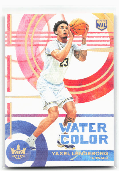 2025-26 Panini Court Kings #12 Yaxel Lendeborg Water Color 01/10