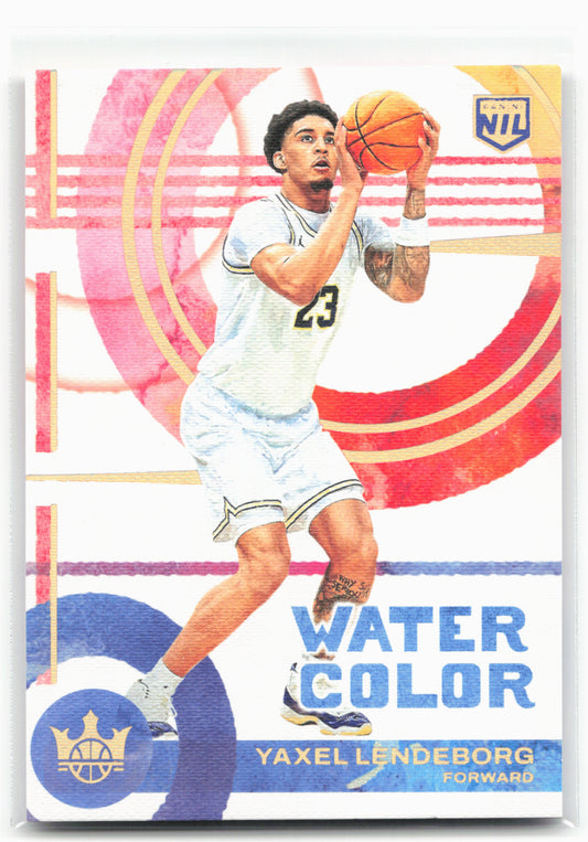 2025-26 Panini Court Kings #12 Yaxel Lendeborg Water Color 01/10