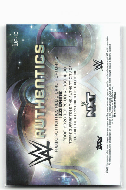 2026 Topps Universe WWE #WA-ID Izzi Dame WWE Authentics