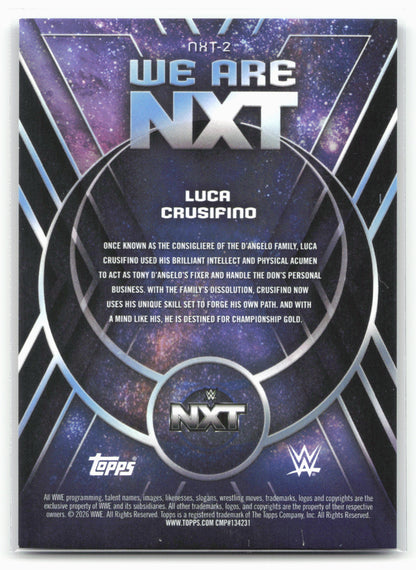 2026 Topps Universe WWE #NXT-2 Luca Crusifino We Are NXT Gold Stone #/99