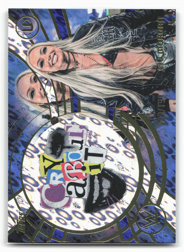 2026 Topps Universe WWE #NS-3 Liv Morgan Namesakes Blue Pulse #/199