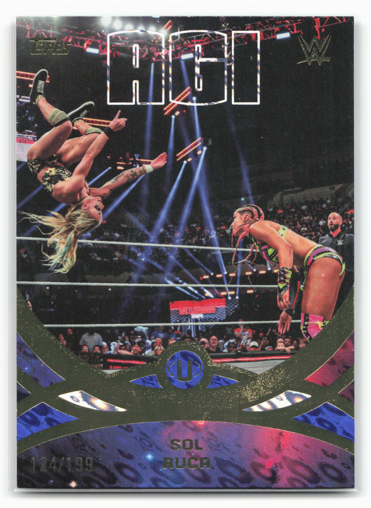 2026 Topps Universe WWE #267 Sol Ruca Blue Pulse #/199