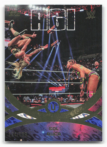 2026 Topps Universe WWE #267 Sol Ruca Blue Pulse #/199