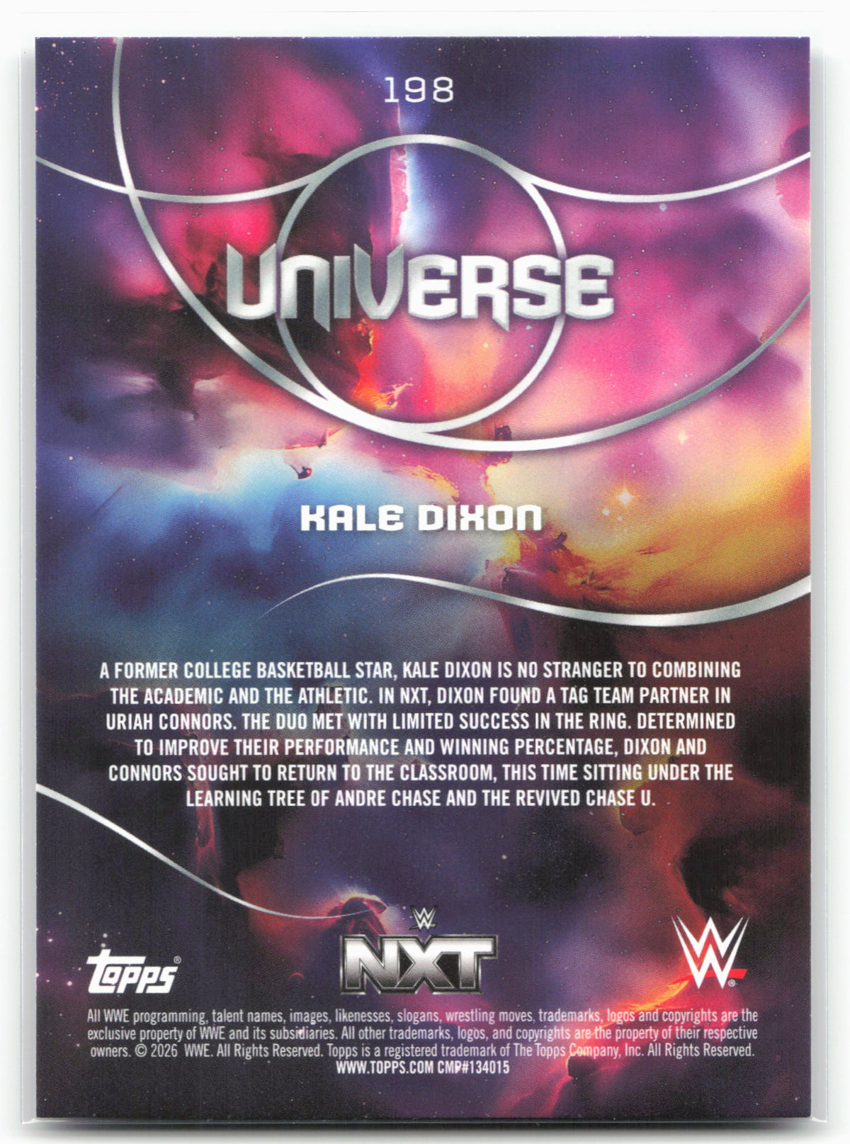 2026 Topps Universe WWE #198 Kale Dixon