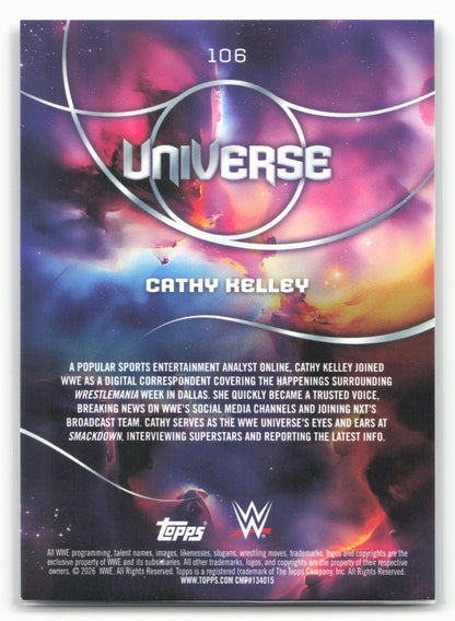 2026 Topps Universe WWE #106 Cathy Kelley