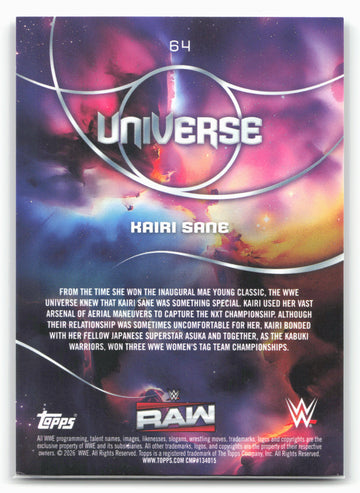 2026 Topps Universe WWE #64 Kairi Sane