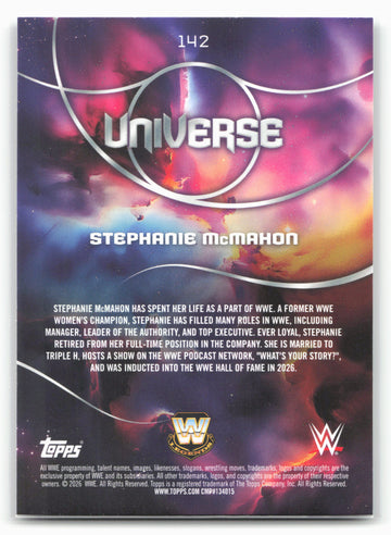 2026 Topps Universe WWE #142 Stephanie McMahon