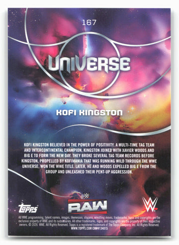 2026 Topps Universe WWE #167 Kofi Kingston