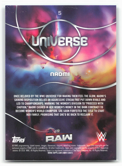 2026 Topps Universe WWE #5 Naomi