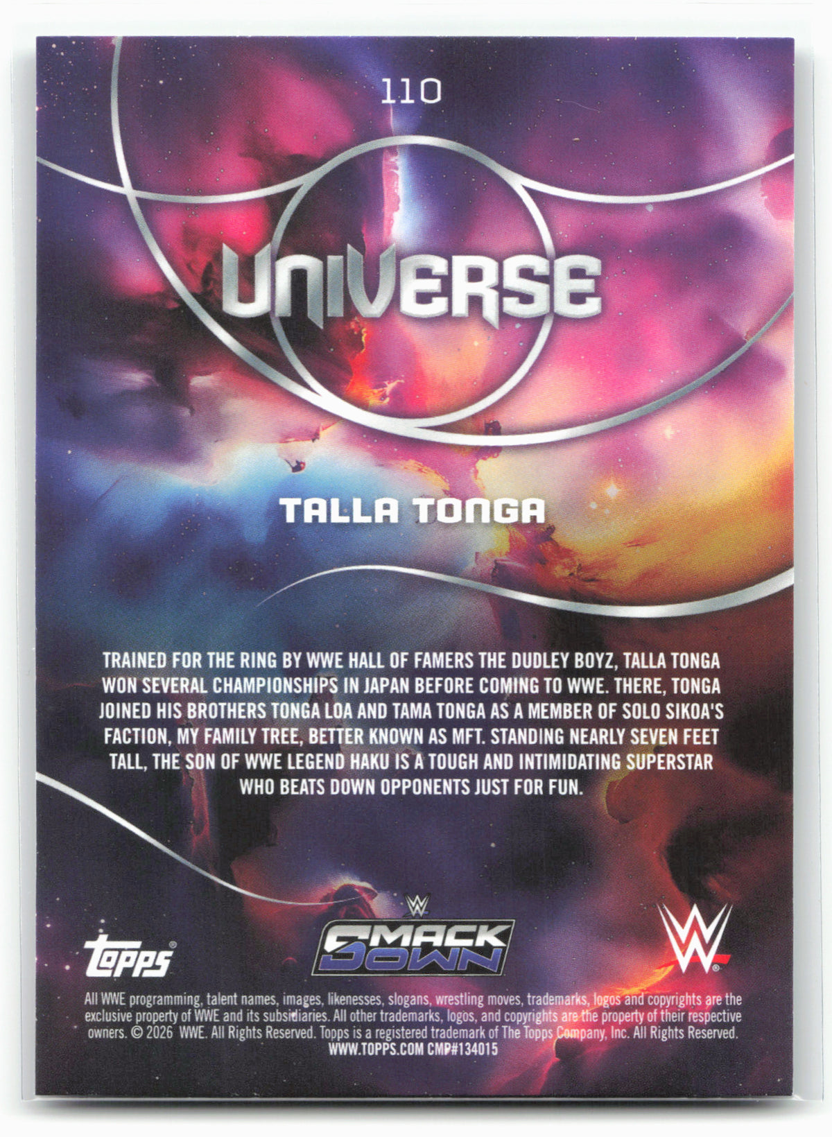 2026 Topps Universe WWE #110 Talla Tonga