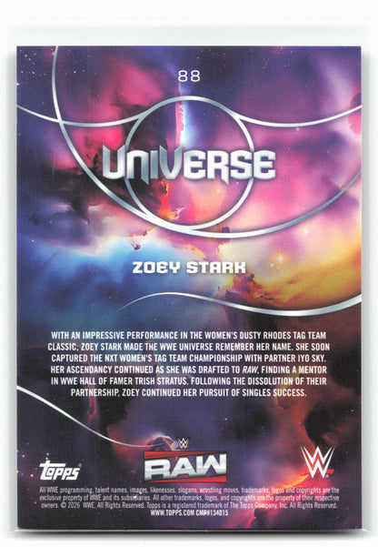 2026 Topps Universe WWE #88 Zoey Stark