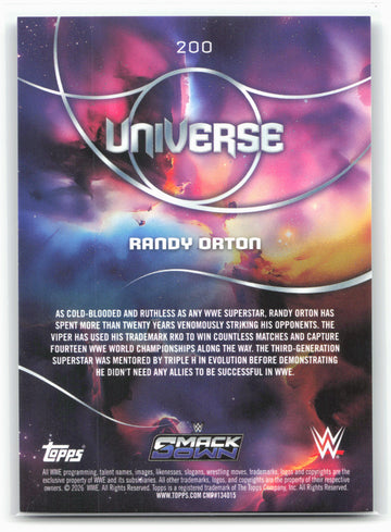 2026 Topps Universe WWE #200 Randy Orton