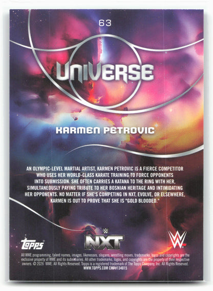 2026 Topps Universe WWE #63 Karmen Petrovic